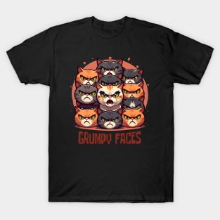Grumpy Faces T-Shirt